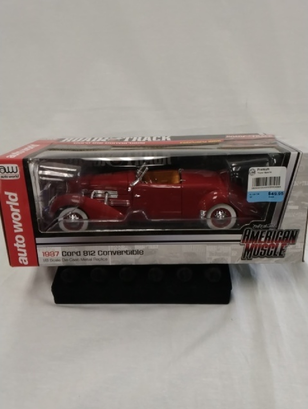 1937 Cord 812 Convertible Die-Cast Model - Red
